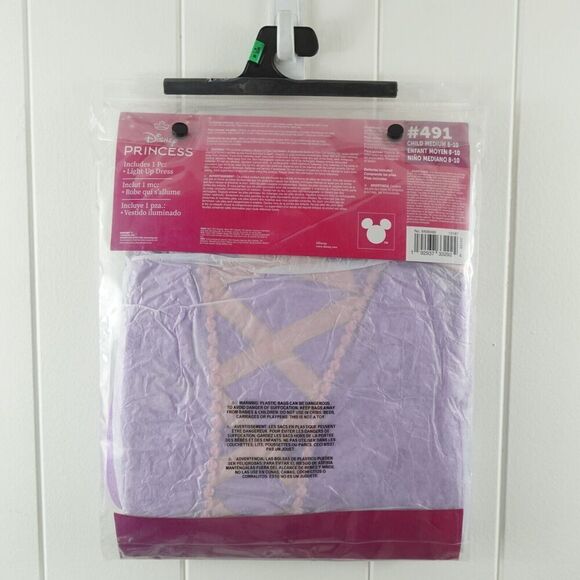 Disney Kids Tangled Rapunzel Light Up Costume Size Medium 8-10 - Picture 7 of 7